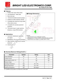 BL-HGE37A-AV-TRB Datasheet Cover