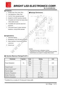 BL-HJXGXBX32L Datasheet Cover