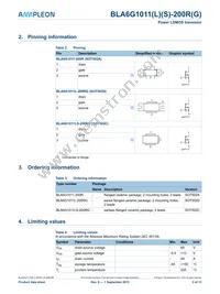 BLA6G1011LS-200RG Datasheet Page 2