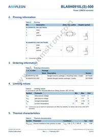 BLA8H0910L-500U Datasheet Page 2