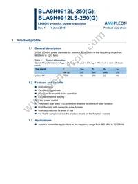 BLA9H0912LS-250GU Datasheet Cover