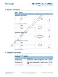 BLA9H0912LS-250GU Datasheet Page 2