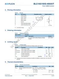 BLC10G18XS-400AVTZ Datasheet Page 2