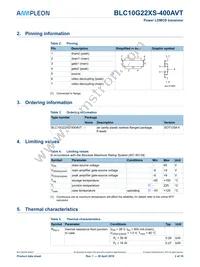 BLC10G22XS-400AVTY Datasheet Page 2