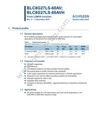 BLC8G27LS-60AVY Datasheet Cover