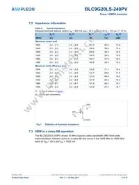 BLC9G20LS-240PVY Datasheet Page 4