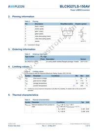 BLC9G27LS-150AVY Datasheet Page 2