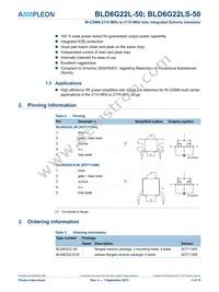 BLD6G22LS-50 Datasheet Page 2