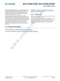 BLF13H9L750PU Datasheet Page 12