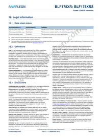 BLF178XRS Datasheet Page 12