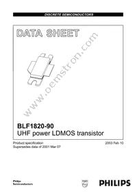 BLF1820-90 Datasheet Cover