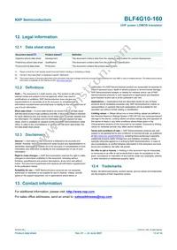 BLF4G10-160 Datasheet Page 13