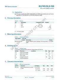 BLF4G10LS-160 Datasheet Page 2