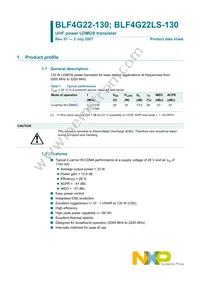 BLF4G22LS-130 Datasheet Cover