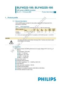 BLF4G22S-100 Datasheet Cover