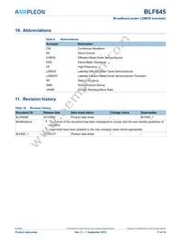 BLF645 Datasheet Page 11