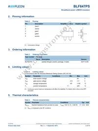 BLF647PSJ Datasheet Page 2