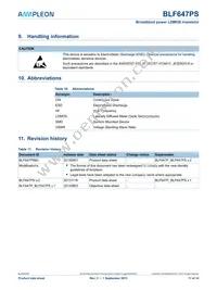 BLF647PSJ Datasheet Page 11