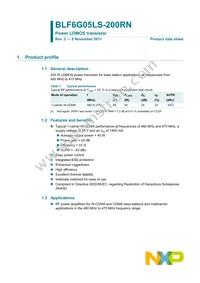 BLF6G05LS-200RN Datasheet Cover