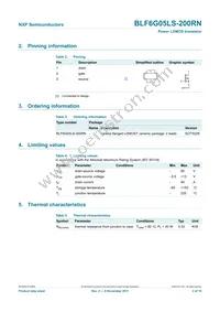 BLF6G05LS-200RN Datasheet Page 2