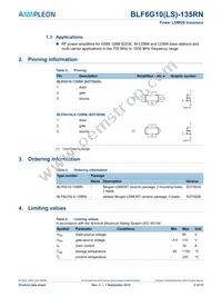 BLF6G10-135RN Datasheet Page 2