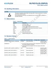 BLF6G13LS-250PGJ Datasheet Page 12