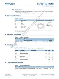 BLF6G15L-40BRN Datasheet Page 2