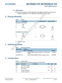 BLF6G20-110 Datasheet Page 2