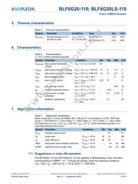 BLF6G20-110 Datasheet Page 3