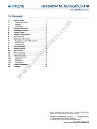 BLF6G20-110 Datasheet Page 11