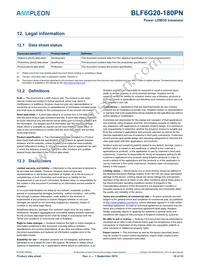 BLF6G20-180PN Datasheet Page 10