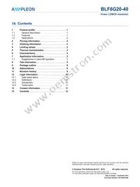 BLF6G20-40 Datasheet Page 12