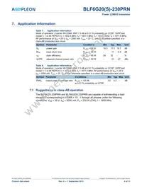 BLF6G20S-230PRN:11 Datasheet Page 4