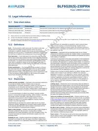 BLF6G20S-230PRN:11 Datasheet Page 11