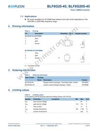 BLF6G20S-45 Datasheet Page 2