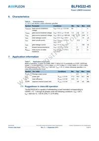 BLF6G22-45 Datasheet Page 3