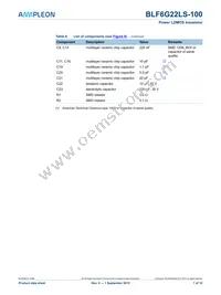 BLF6G22LS-100 Datasheet Page 7