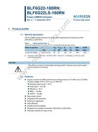 BLF6G22LS-180RN:11 Datasheet Cover