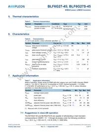 BLF6G27-45 Datasheet Page 3
