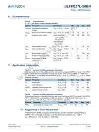 BLF6G27L-50BN Datasheet Page 3