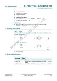 BLF6G27LS-100 Datasheet Page 2