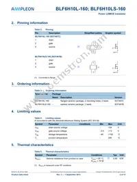 BLF6H10LS-160 Datasheet Page 2