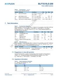 BLF7G15LS-200 Datasheet Page 3
