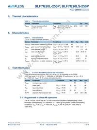 BLF7G20LS-250P Datasheet Page 3