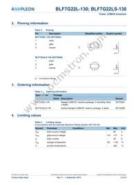 BLF7G22L-130 Datasheet Page 2
