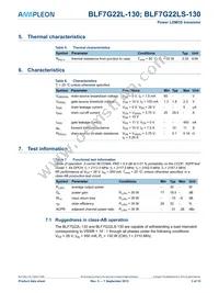 BLF7G22L-130 Datasheet Page 3