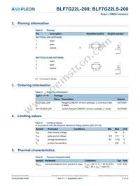 BLF7G22L-200 Datasheet Page 2