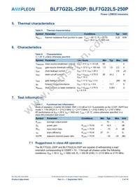 BLF7G22L-250P Datasheet Page 3