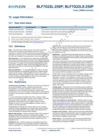 BLF7G22L-250P Datasheet Page 12