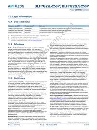 BLF7G22LS-250P Datasheet Page 12